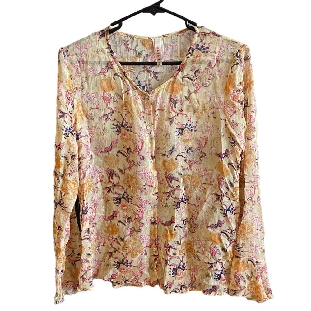 RAGA button up blouse M
